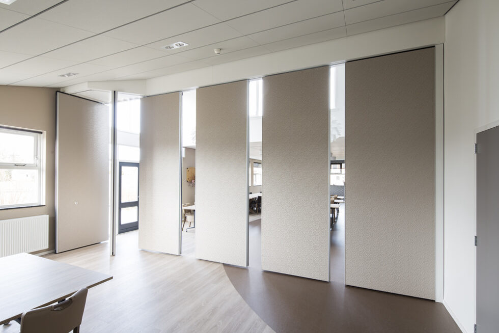 Mur de panneaux mobiles​